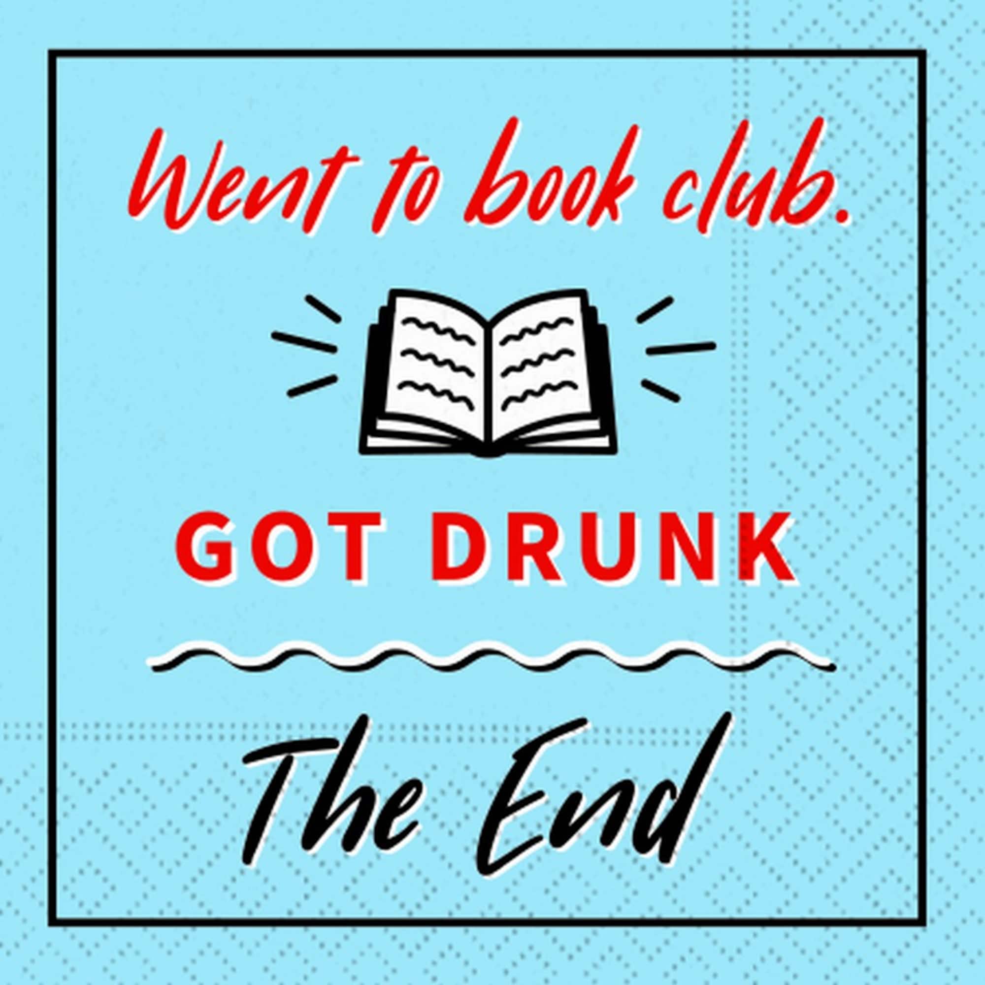 JAM Paper Book Club Cocktail Napkins, 40ct.